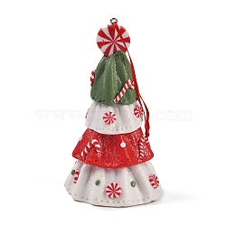 Christmas Tree PVC Pendant Decorations, for Christmas Tree Hanging Ornaments, Colorful, 205mm(HJEW-S003-01A)