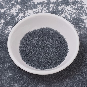 MIYUKI Delica Beads, Cylinder, Japanese Seed Beads, 11/0, (DB0749) Matte Transparent Gray, 1.3x1.6mm, Hole: 0.8mm, about 10000pcs/bag, 50g/bag