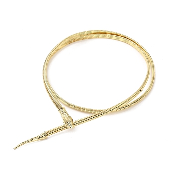 Alloy Snake Chain Belt, Serpentine Waist Chain Necklace Bracelet for Women, Golden, 1085mm