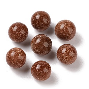 Synthetic Goldstone No Hole Sphere Beads, Round, 14mm