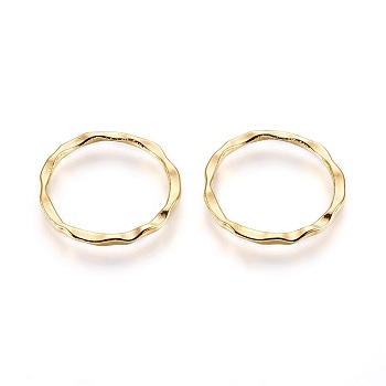 Tibetan Style Linking Rings, Circle Frames, Cadmium Free & Nickel Free & Lead Free, Golden Color, 22x1.5mm, about 18.5mm inner diameter