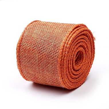 Polyester Imitation Linen Wrapping Ribbon(X-DIY-WH0161-97A-02)-2