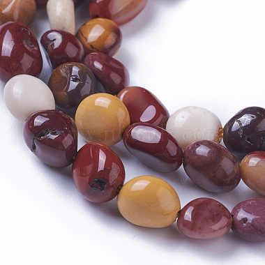 Chapelets de perles en mokaite naturel(X-G-P433-17)-3