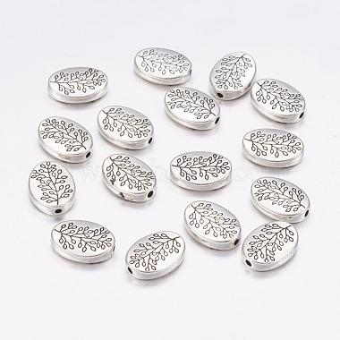 14mm Oval Alloy Beads