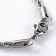 304 colliers de chaîne de corde en acier inoxydable pour hommes femmes(NJEW-T012-03-66-S-01)-3