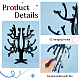 непрозрачные акриловые подставки для сережек на дереве(ODIS-WH0025-117)-4