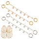 Flower Alloy Clear Cubic Zirconia Charm Shoe Decoration Chain(FIND-AB00019-02)-1