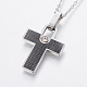 304 Stainless Steel Pendant Necklaces(NJEW-K107-12A)-1