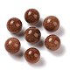 Synthetic Goldstone No Hole Sphere Beads(G-K353-04C-25)-1