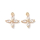 Real 18K Gold Plated Brass Cubic Zirconia Charms(X-KK-R037-157G)-1