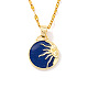 Hip-hop Style Sun Brass Enamel Pendant Necklaces for Women(XJ6009-1)-1