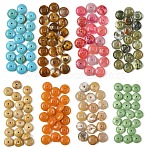 160Pcs 8 Colors Acrylic Imitation Gemstone Beads, Rondelle, Two Tone, Mixed Color, 13~15.5x6~7.5mm, Hole: 1.8mm, 20pcs/color(MACR-YW0004-87)