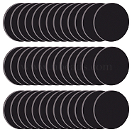 50Pcs Acrylic Flat Round Action Figure Display Bases, Black, 3x0.2cm(KY-FG0001-15)