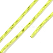 Braided Round Steel Wire, for DIY Bracelets, Yellow, 3.2mm(OCOR-D300-19)