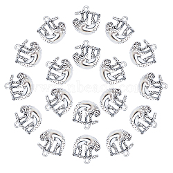 Tibetan Style Alloy Pendants,  Cadmium Free & Lead Free, Koala, Antique Silver, 20.5x19x4.5mm, Hole: 1.5mm, about 50pcs/box(TIBEP-CA0001-03-RS)