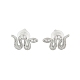 Brass Micro Pave Clear Cubic Zirconia Stud Earrings(EJEW-P301-17P)-4