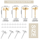 80Pcs 8 Style 304 Stainless Steel Stud Earring Settings(STAS-DC0009-37)-2