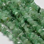 Chip Natural Green Aventurine Beads Strands, 5~8x5~8mm, Hole: 1mm, 32 inch(G-N0134-10A)