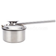 Stainless Steel Blowing Glaze Pot, for Painting on The Ceramic Pottery & Ceramics Tools, Stainless Steel Color, 59x167x80mm, Capacity: 100ml(AJEW-WH0120-68A)