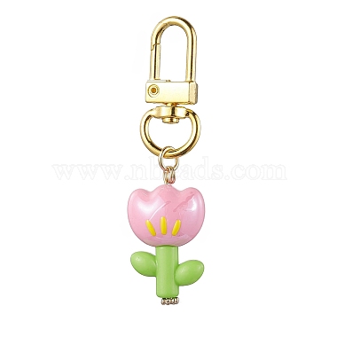 décorations de pendentifs en acrylique à fleurs(HJEW-JM01882)-4