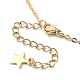 Natural Agate Round & Alloy Enamel Star Charms Bib Necklace with 304 Stainless Steel Chains(NJEW-JN04404-03)-4