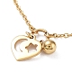 Ion Plating(IP) Heart with Star/Moon Pendant Necklaces(NJEW-Q335-06A-G)-2