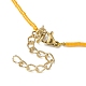 Lampwork Evil Eye & Glass Seed Beads Necklace with Real 18K Gold Plated 304 Stainless Steel Clasps(NJEW-JN04597-04)-5