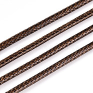 Waxed Polyester Cord, Bead Cord, Saddle Brown, 1.5mm, about 169.51~174.98 Yards(155~160m)/Roll(YC-1.5mm-108)