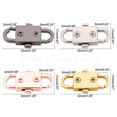 Adjustable Alloy Chain Buckles(PALLOY-CA0001-14)-2