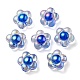 Placage uv perles acryliques transparentes irisées arc-en-ciel(OACR-C007-11D)-2