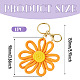 Polyester Flower Keychains(KEYC-TAC00065-04)-3
