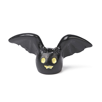 Halloween Ornament, Resin Statue Display Decoration, Micro Landscape Home Decoration, Bat, 12x24x9.5mm