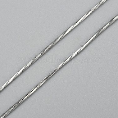 304 Stainless Steel Square Snake Chains Necklaces(NJEW-P170-01P-02)-3