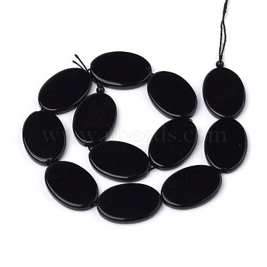 Synthetic Black Stone Beads Strands(G-Q949-006)-2