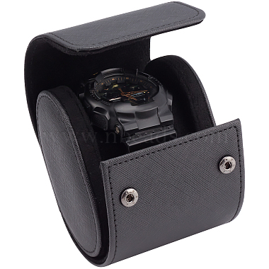 Black Others Imitation Leather Watch Box