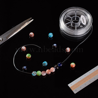 Cordon de cristal élastique japonais rond(EW-G008-01-0.8mm)-7