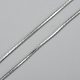 304 Stainless Steel Square Snake Chains Necklaces(NJEW-P170-01P-02)-3