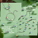 PandaHall Elite 80Pcs 8 Colors CCB Plastic European Beads(OPDL-PH0001-04)-4