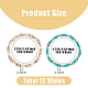 12Pcs 12 Style Glass & CCB Beaded Stretch Bracelets Set(BJEW-FI0001-29)-2