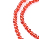 Chapelets de perles en cornaline naturelle(G-C076-4mm-2A)-3