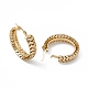 PVD Vacuum Plating 201 Stainless Steel Hoop Earrings for Women(EJEW-B016-32G)-2