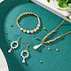 Elite 80pcs 8 styles de perles d'espacement en laiton plaqué en rack(KK-PH0006-28)-5
