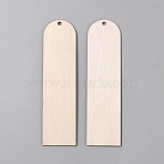 Wood Boookmaks, Arch, Antique White, 120x31x1.5mm, Hole: 3mm(AJEW-WH20009-49)