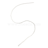 Brass Snake Chain Tassel Pendants, Silver, 172x1x0.9mm, Hole: 1.2mm(KK-L219-20S)