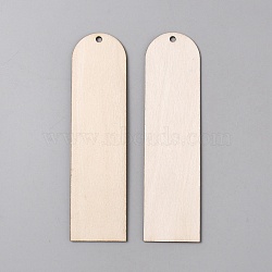 Wood Boookmaks, Arch, Antique White, 120x31x1.5mm, Hole: 3mm(AJEW-WH20009-49)
