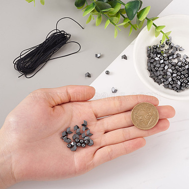 Kit de fabrication de bracelet énergétique en perles d'hématite synthétique Kissitty(DIY-KS0001-18)-6