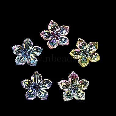 Mixed Color Flower Acrylic Beads