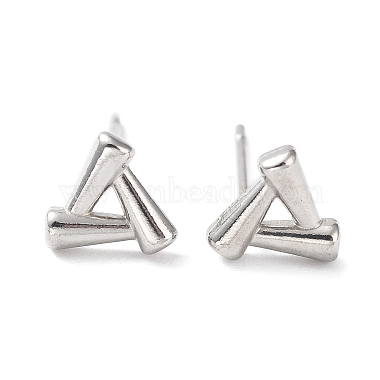 Triangle 304 Stainless Steel Stud Earrings