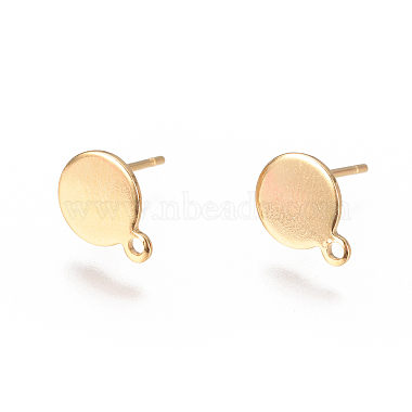 Golden Stainless Steel Stud Earring Findings