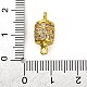 Messing Micro Pave klare Zirkonia Hohlsäule Verbinder Charms(KK-A230-05F-G)-3